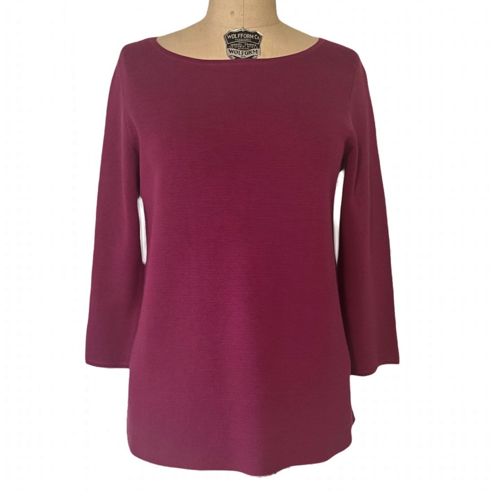 Eileen Fisher Pink Sweater Knit Top
